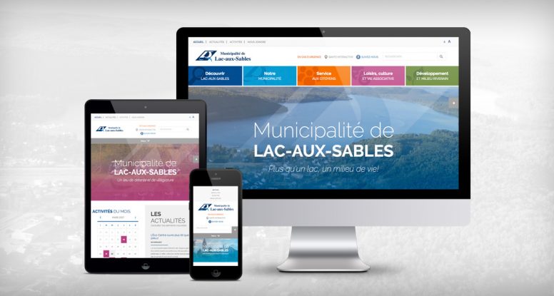Site Web Municipalité de Lac-aux-Sables